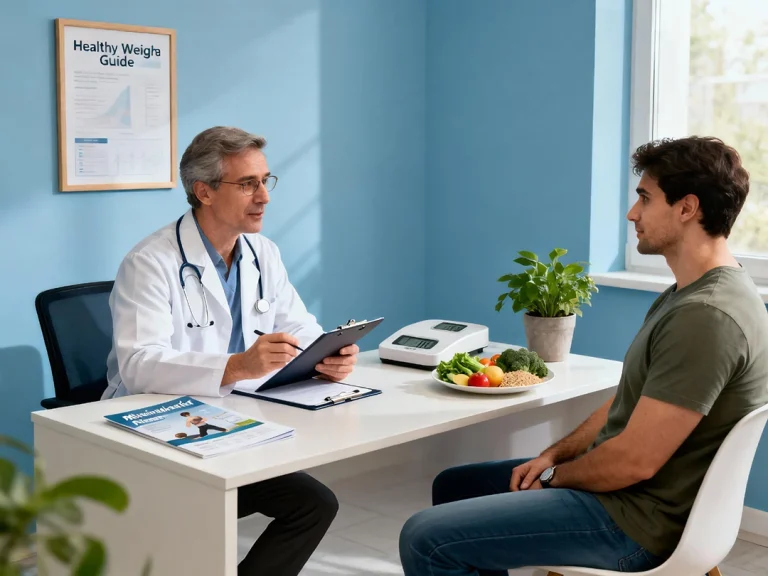 Patient celebrating weight loss success in medical weight loss Houston program, with expert support and results.